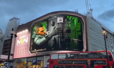 Call of Duty: Modern Warfare II - Coole 3D-Werbung am Piccadilly Circus in London