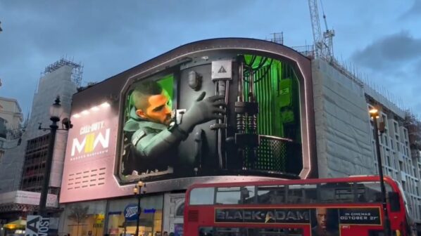 Call of Duty: Modern Warfare II - Coole 3D-Werbung am Piccadilly Circus in London