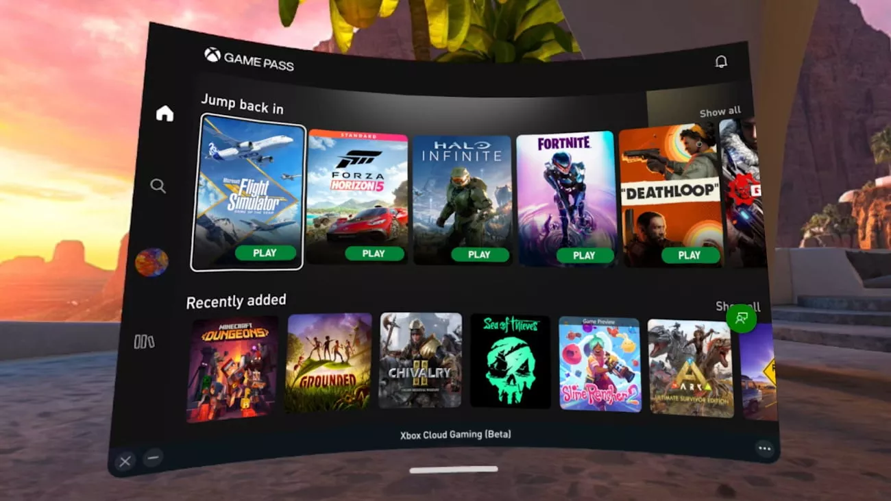 Xbox Cloud Gaming - Meta Quest 2
