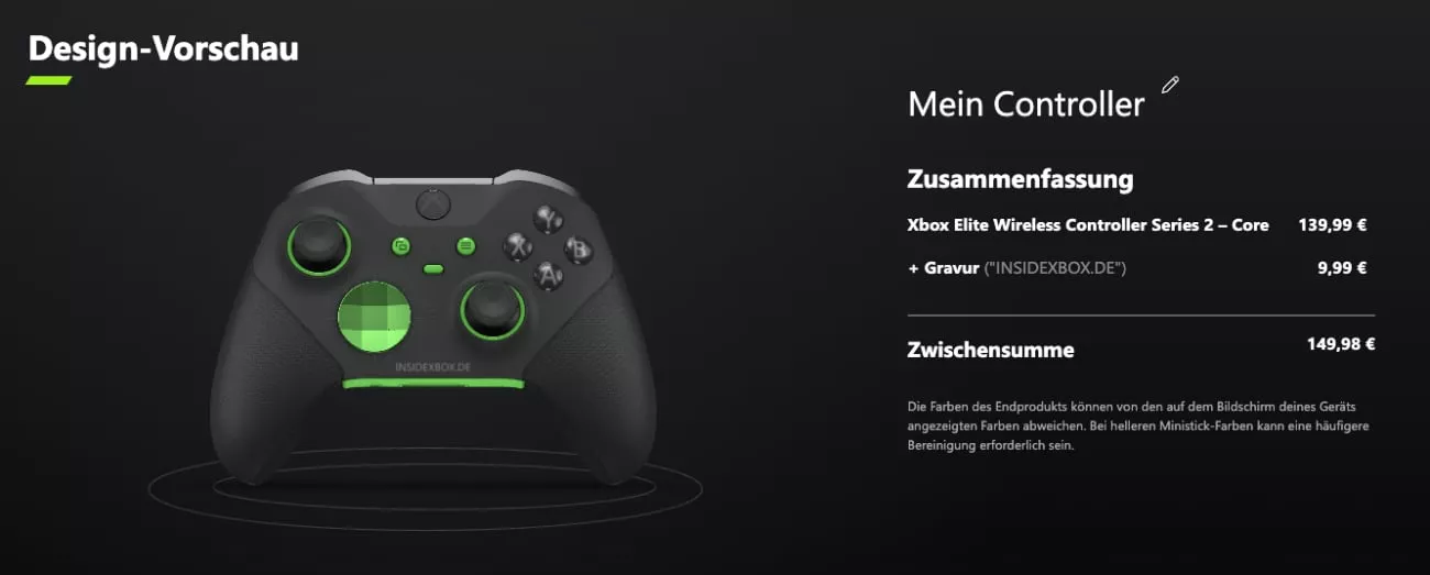 Xbox Elite Wireless Controller Series 2 "INSIDEXBOX.DE" Edition