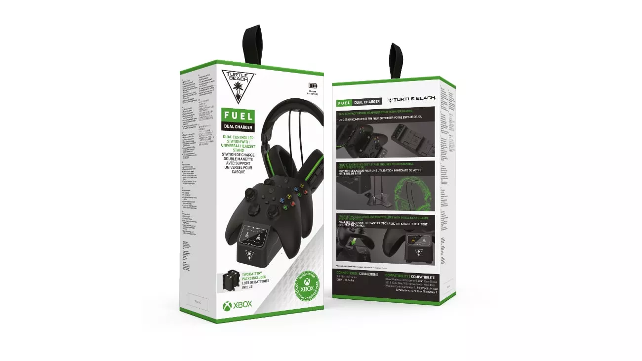 Turtle Beach: Fuel Dual Controller Charging Station mit Headset Stand