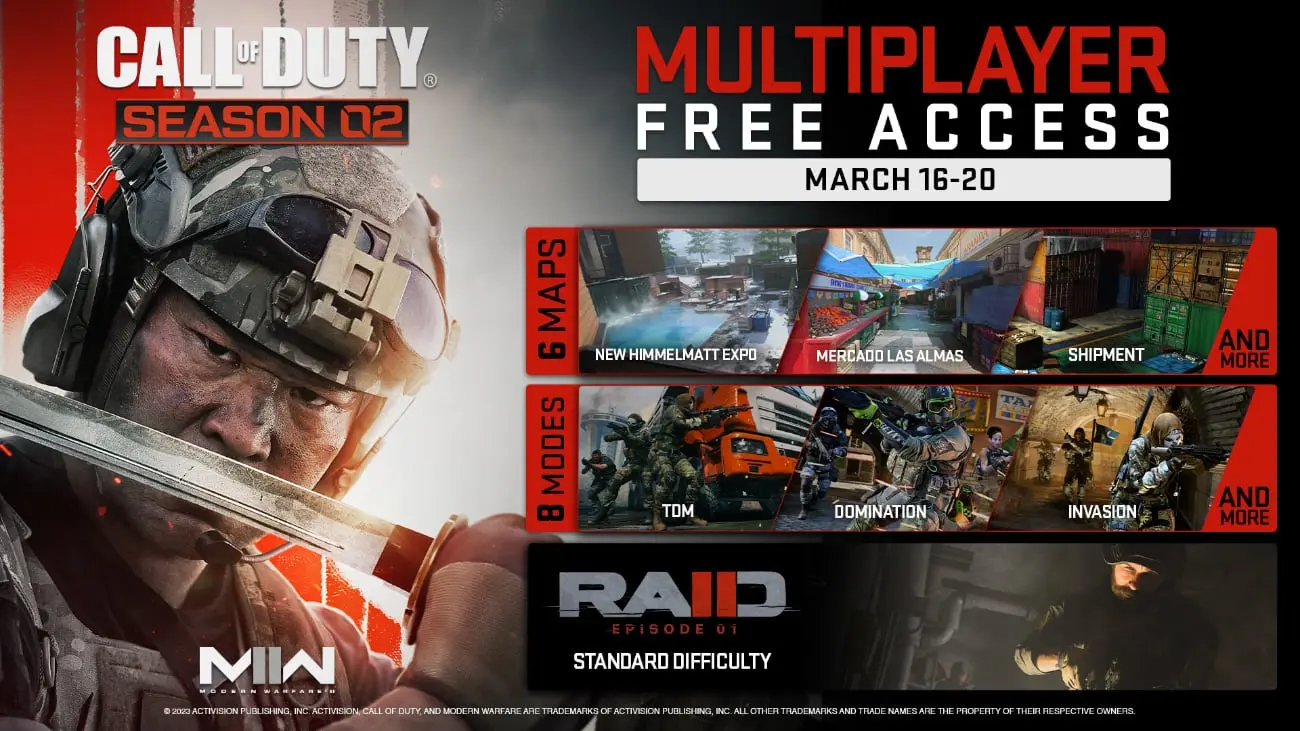 ratiszugang für Call of Duty: Modern Warfare II Season 2 Reloaded