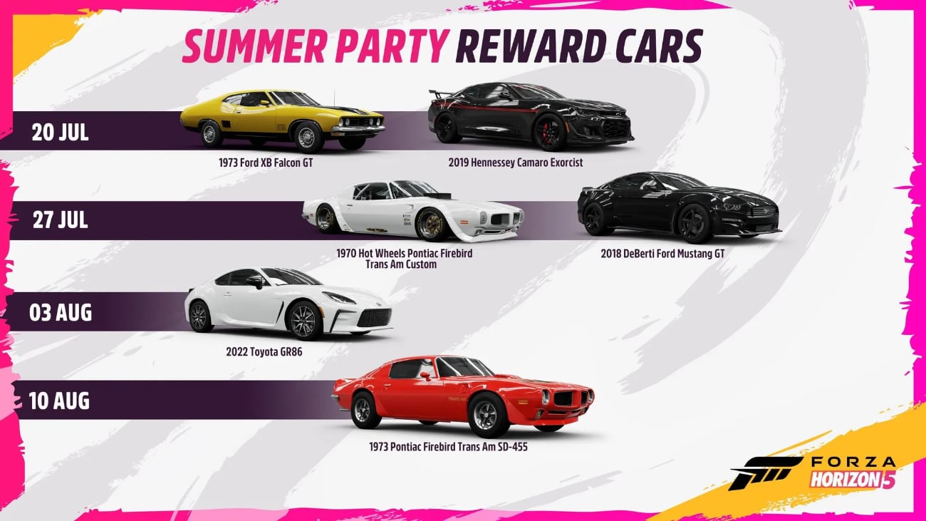 Forza Horizon 5: Sommer-Party