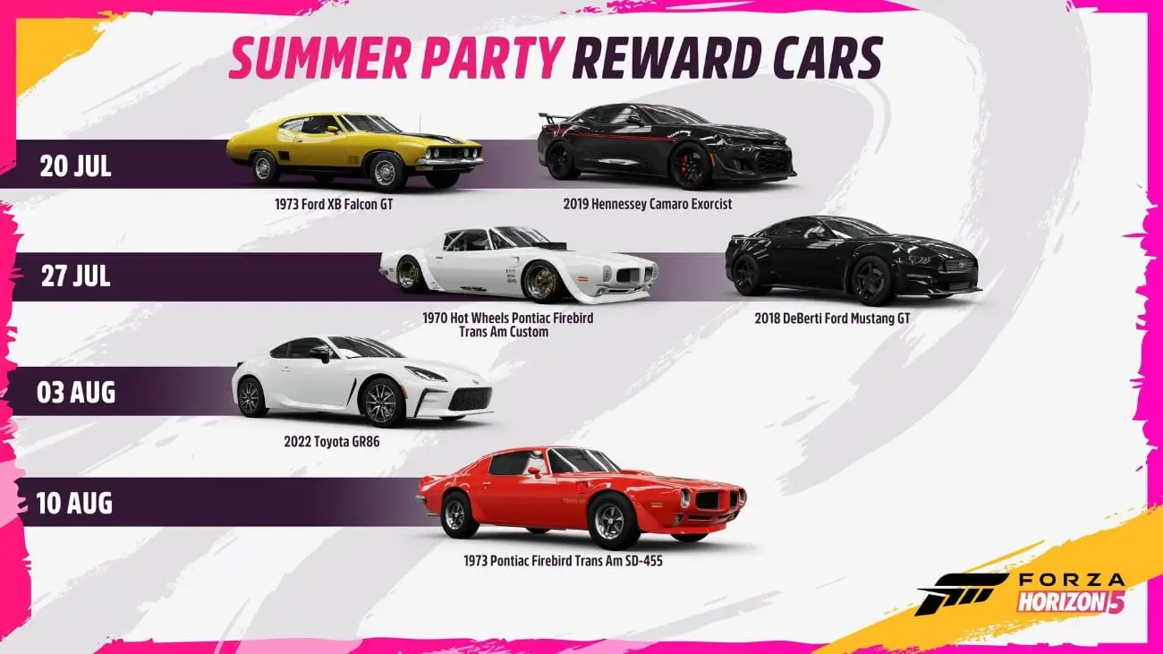 Forza Horizon 5: Sommer-Party