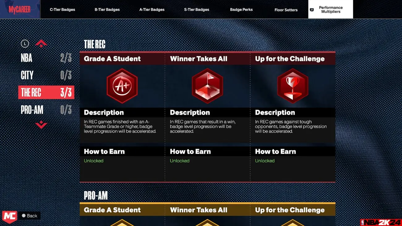 NBA 2K24: Neue Abzeichen-System - Perfektioniere dein Spiel 24 NBA 2K24