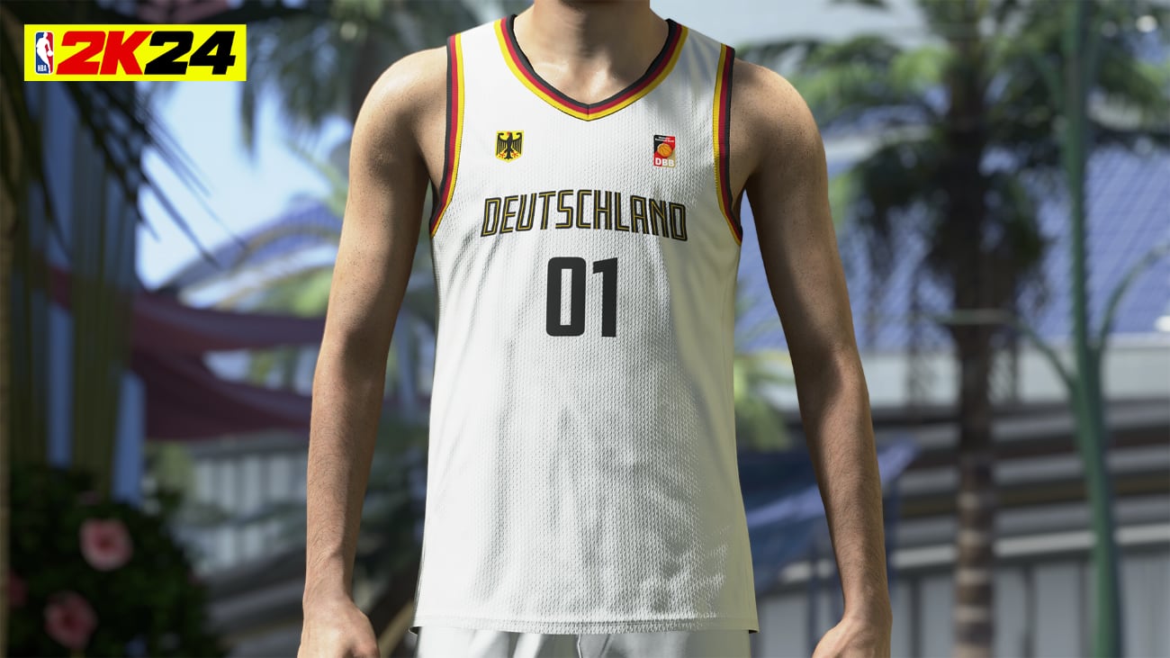NBA 2K24: Die offiziellen Trikots des Deutschen Basketball Bundes (DBB) jetzt im Spiel erhältlich