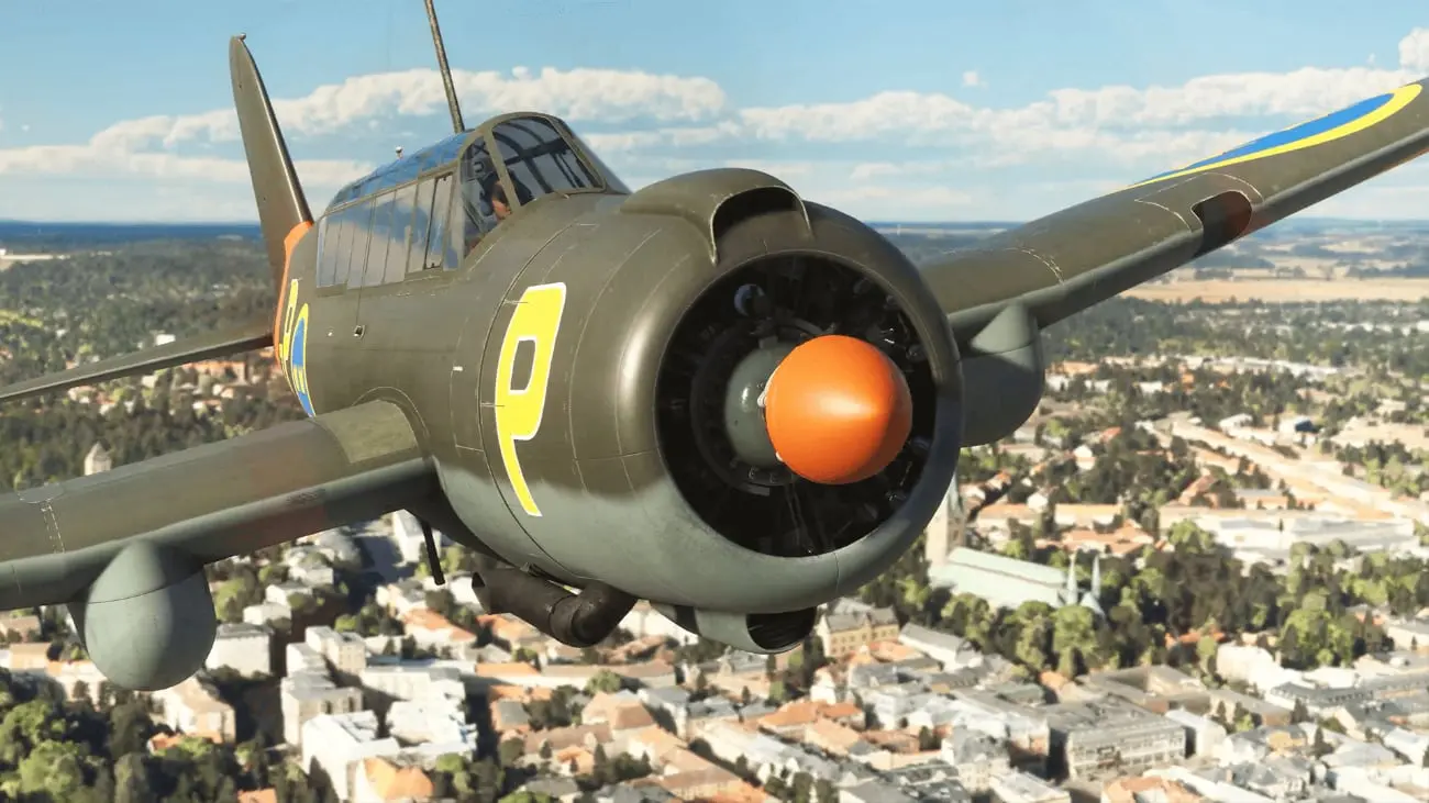 Microsoft Flight Simulator - Saab B-17A