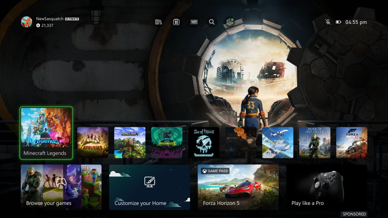 Fallout TV-Serie: Vault 33 Tür öffnet sich auf Xbox Serie X|S mit neuem dynamischen Hintergrund