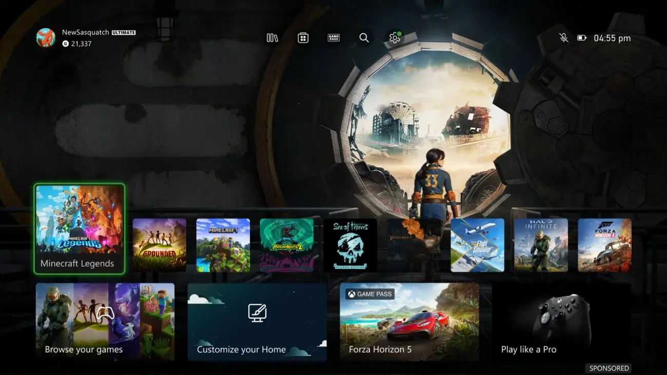Fallout TV-Serie: Vault 33 Tür öffnet sich auf Xbox Serie X|S mit neuem dynamischen Hintergrund
