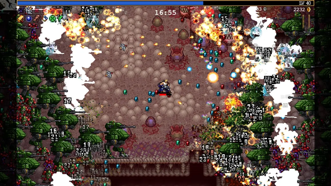 Vampire Survivors: Contra-DLC "Operation Guns