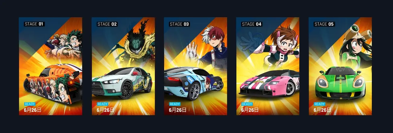 Asphalt 9: Legends - "My Hero Academia"-Event
