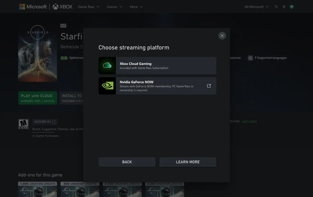 Xbox fügt NVIDIA GeForce Now-Option hinzu