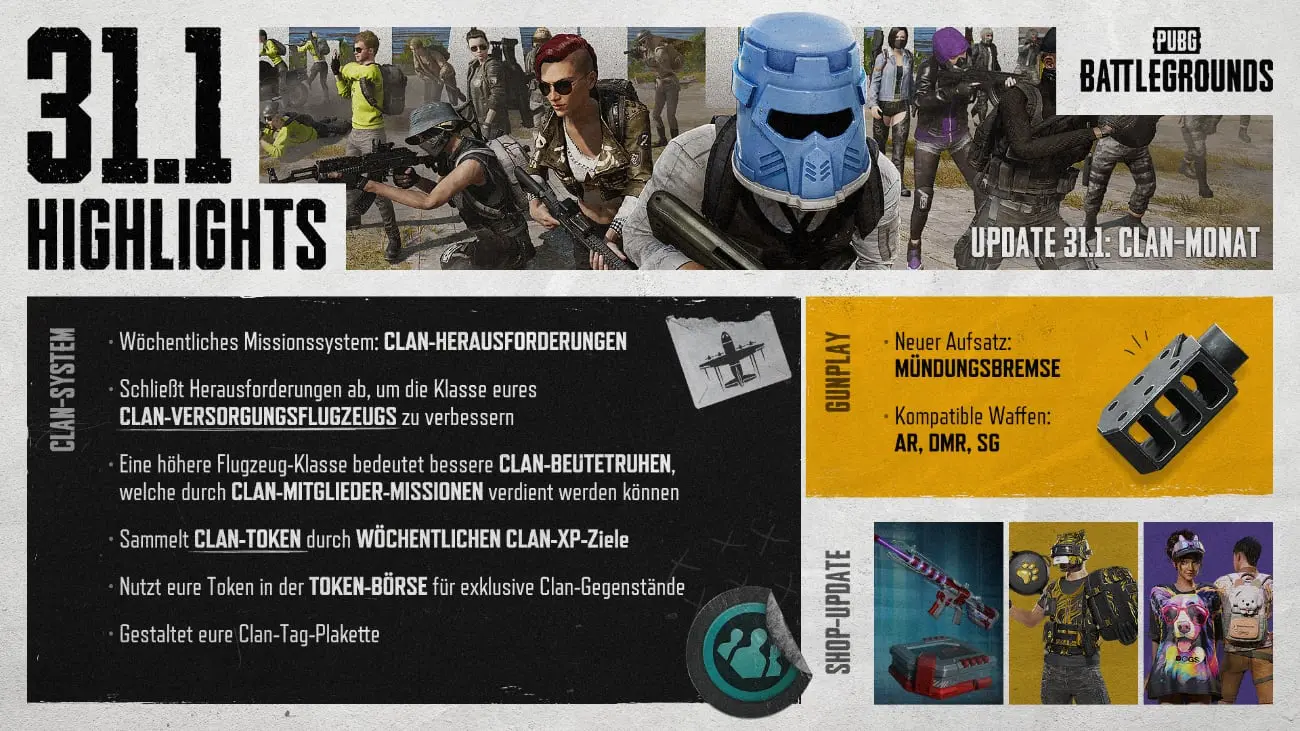 PUBG: BATTLEGROUNDS Update 31.1