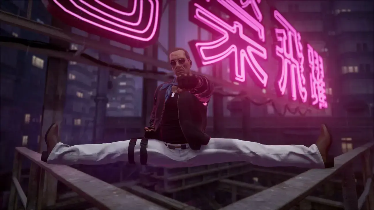 Jean-Claude Van Damme als "The Splitter" in HITMAN World of Assassination