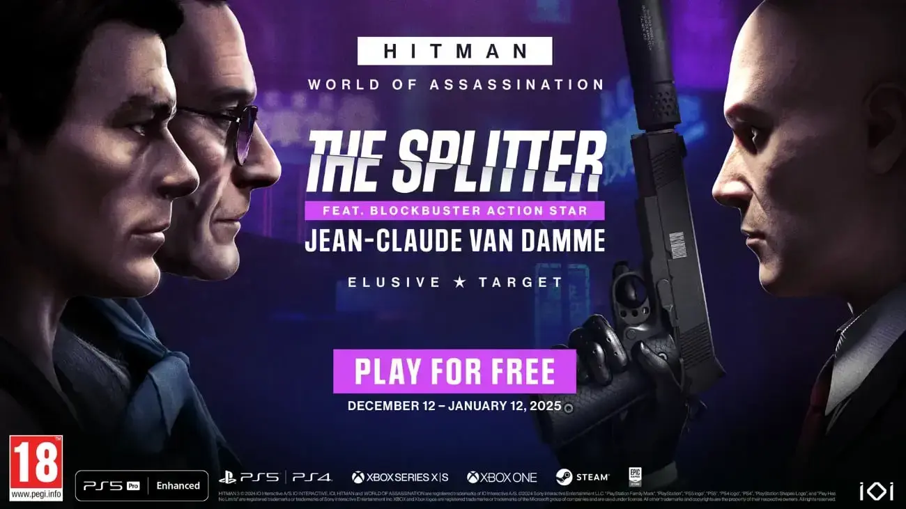 Jean-Claude Van Damme als "The Splitter" in HITMAN World of Assassination