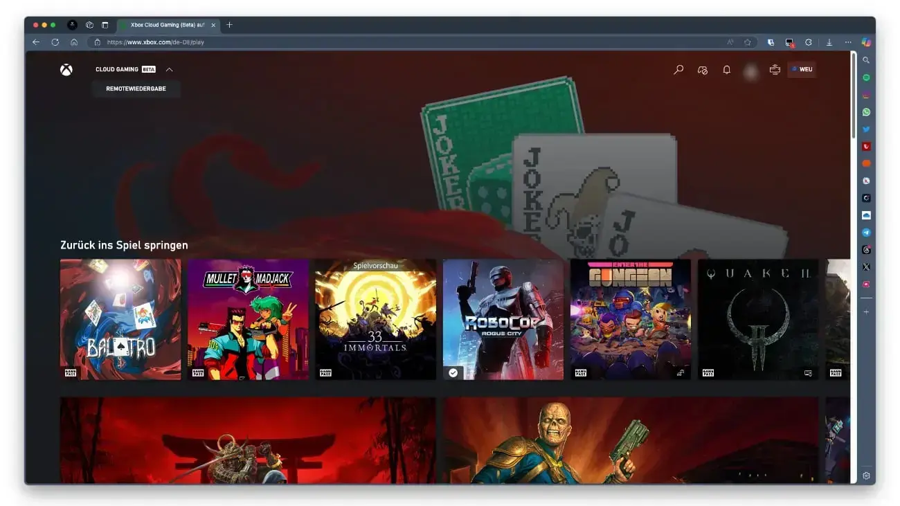 Xbox Cloud Gaming