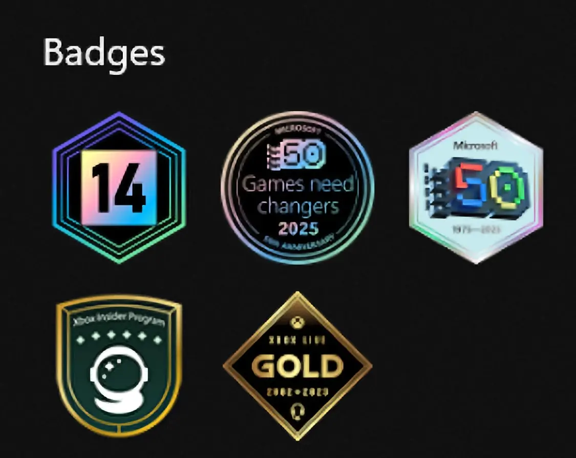 Xbox Insider: Badges