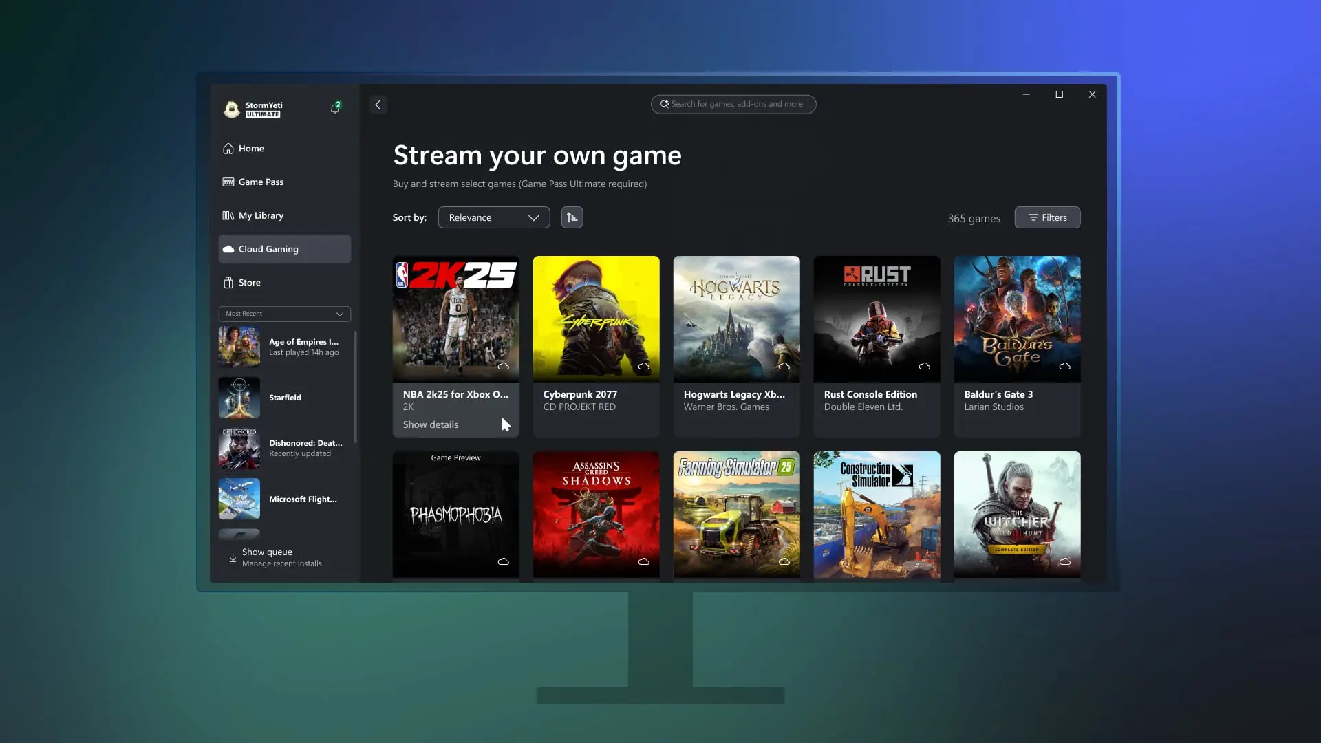"Streame deine eigenen Spiele" für PC-Spieler