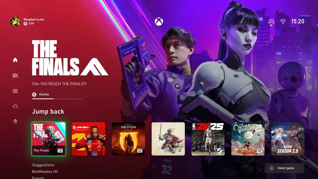 Xbox Series X|S Dashboard [Konzept]
