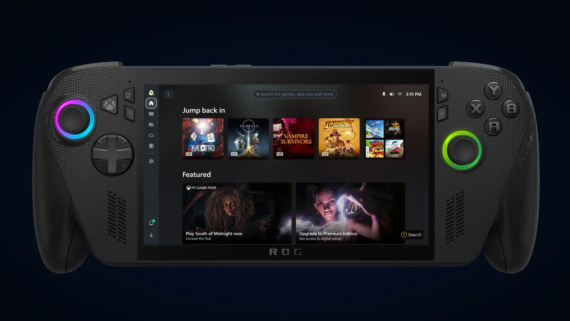 ROG Xbox Ally - Spiele zentral - Bibliothek