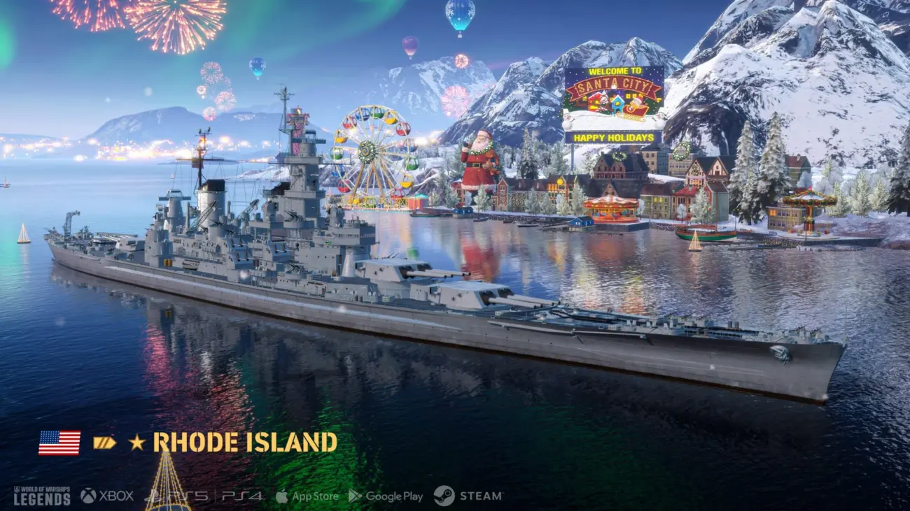 Feiere Weihnachten in World of Warships und World of Warships: Legends