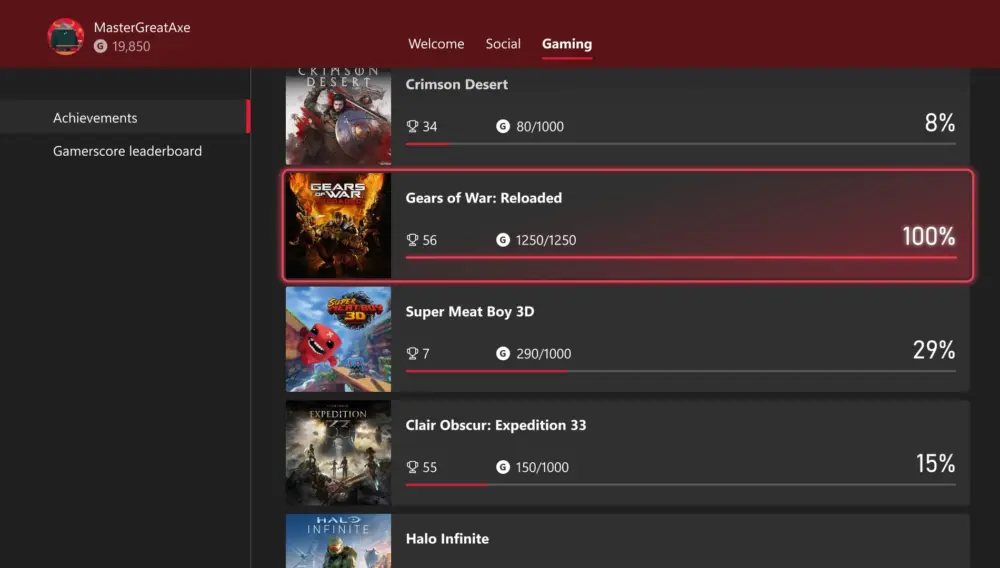 XBOX Achievements