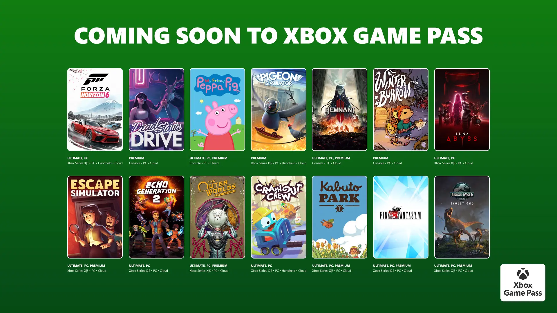 Xbox Game Pass im Mai 2026