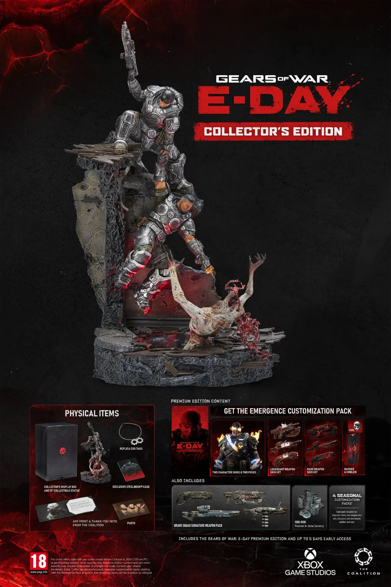 Gears of War: E-Day Collector’s Edition mit Statue und SteelBook 33 Gears of War: E-Day Collector’s Edition