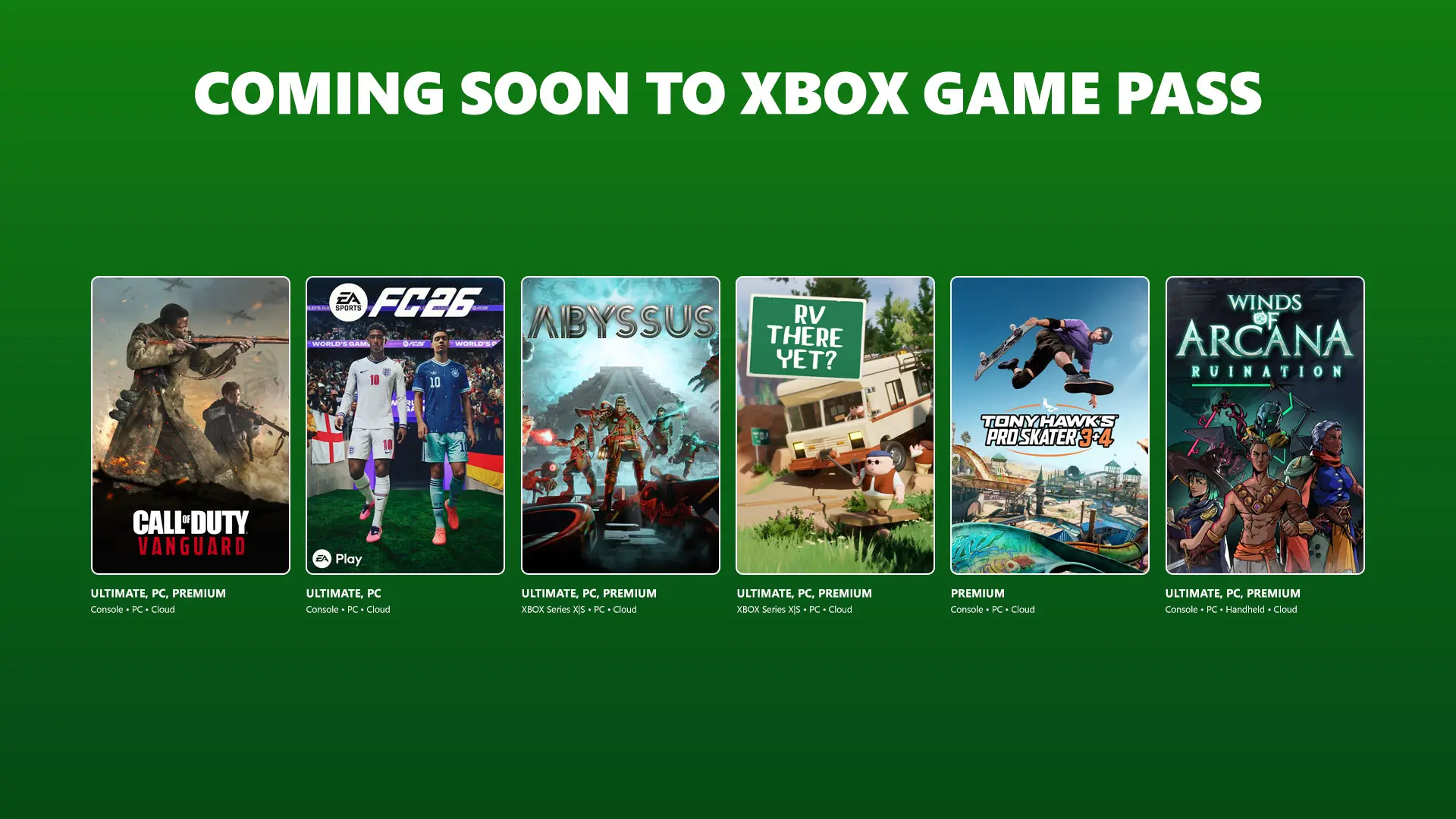 Xbox Game Pass - Juni 2026