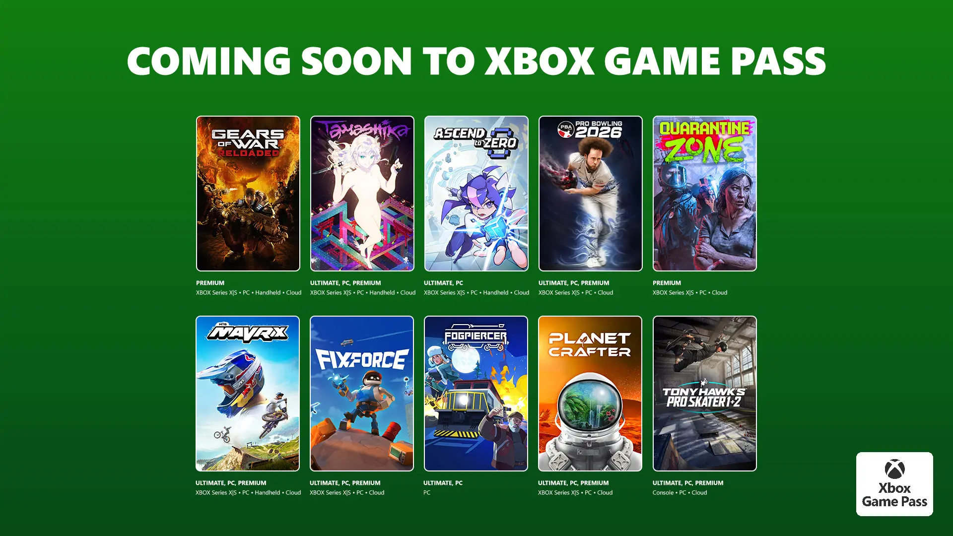 Xbox Game Pass im Juli 2026