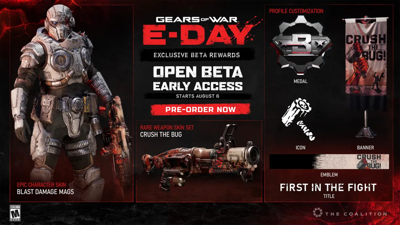 Gears of War: E-Day - Open Beta Rewards