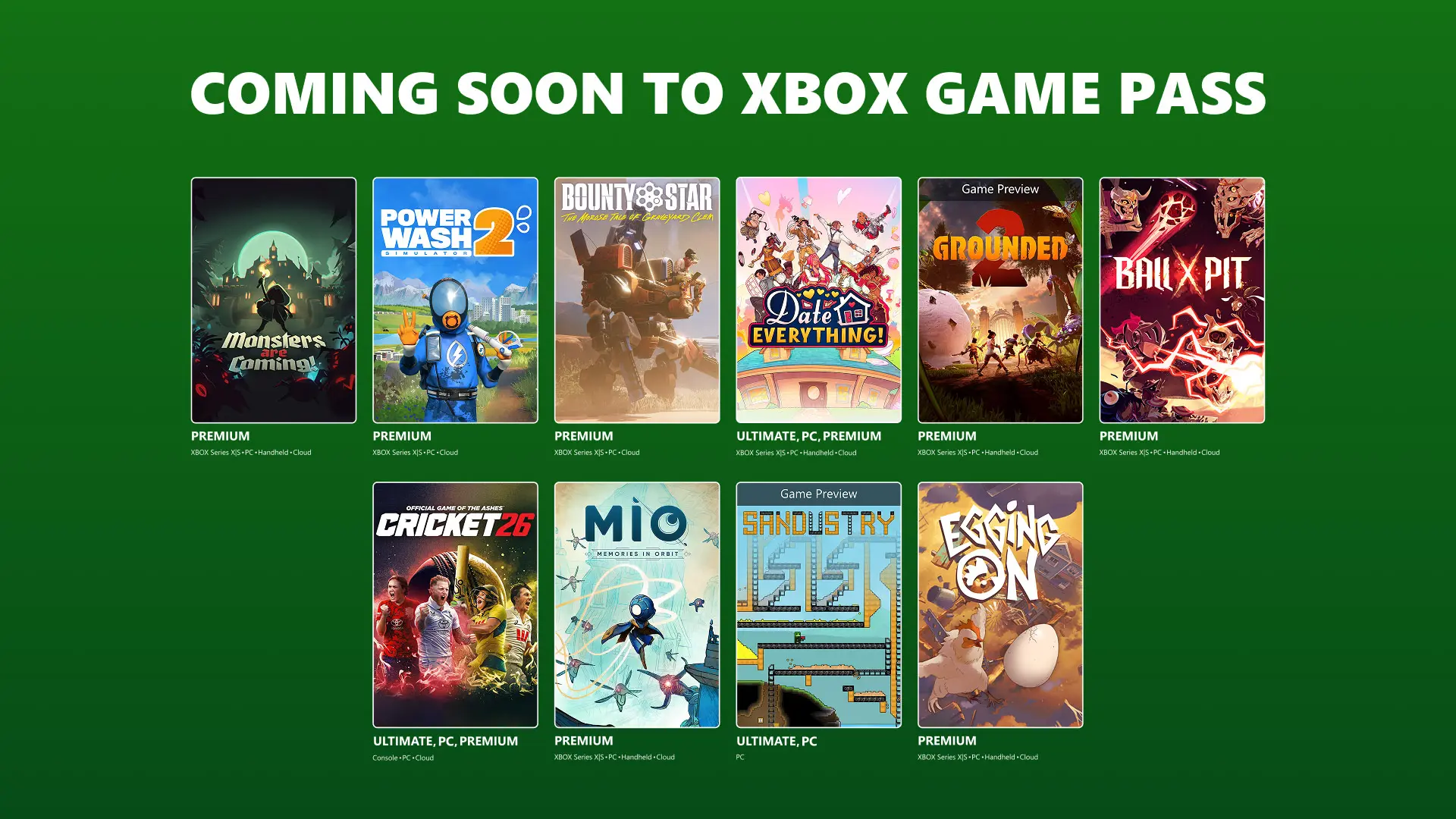 Xbox Game Pass - August 2026